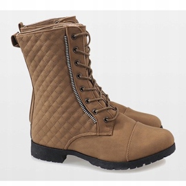 Botas beige acolchadas B01 5