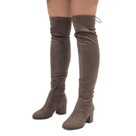 Botas de ante en el poste TE1704-3 multicolor 1 Botas de ante en el poste TE1704-3 multicolor 1