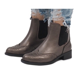 Botas grises con tachuelas K86 Jodhpur boots 1 Botas grises con tachuelas K86 Jodhpur boots 1