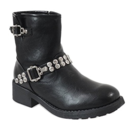 Botas cruzadas negras 7315-PA negro 1