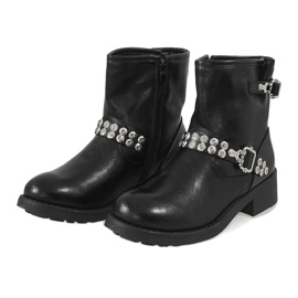 Botas cruzadas negras 7315-PA negro 2