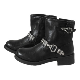 Botas cruzadas negras 7315-PA negro 3