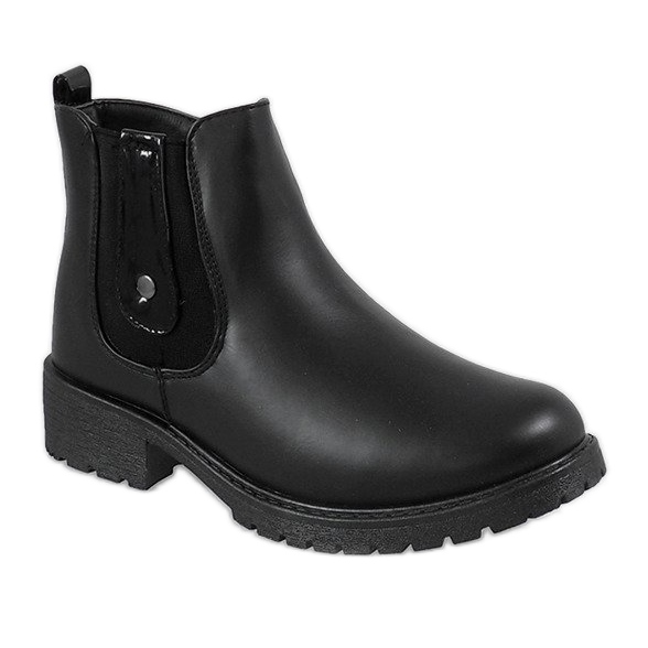 Botas negras aisladas DD5231-1 negro 1