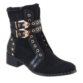 Bota de ante negra 9243 negro 1