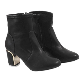 Botas negras en el poste MJ1509 negro 4