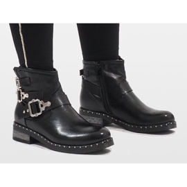 SDS Botas cruzadas negras 7313-PA negro 2