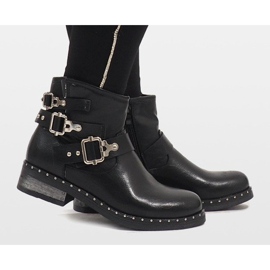 SDS Botas cruzadas negras 7313-PA negro 4