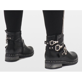 SDS Botas cruzadas negras 7313-PA negro 5