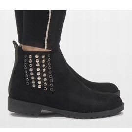 Queen Vivi Botas Jodhpur de ante negro 108-107 2