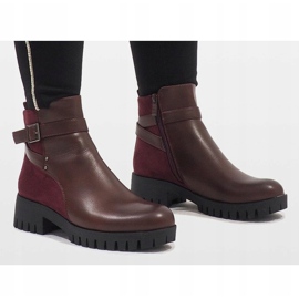 Marquiiz Botas burdeos elegantes C-7210 rojo 1