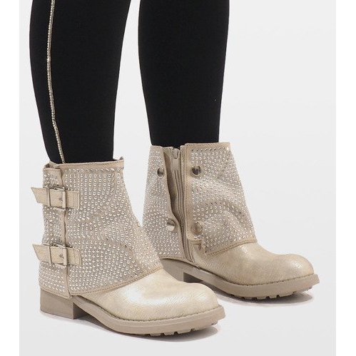 Marquiiz Botas decoradas en oro 6352-PA dorado 2