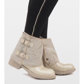 Marquiiz Botas decoradas en oro 6352-PA dorado 3