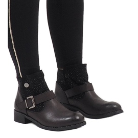Marquiiz Botas negras con adornos BY95 negro 1