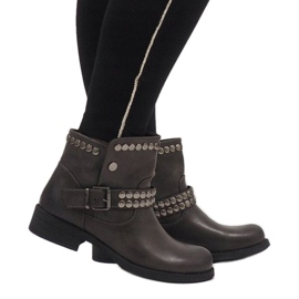 Marquiiz Botas grises decoradas HUQ-008 2