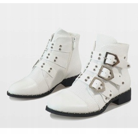 Botas blancas con hebillas 17018-94A blanco 5