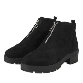 Kayla Shoes Botines negros de tacón con cremallera 2017-3 2