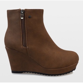 Botas de cuña con aislamiento sólido Camel 3128-1 Camel marrón 2