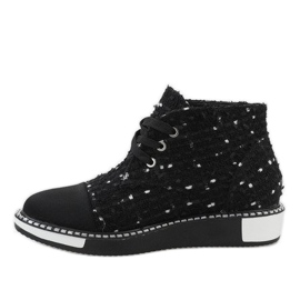 Botas negras con cordones TS1811 negro 2