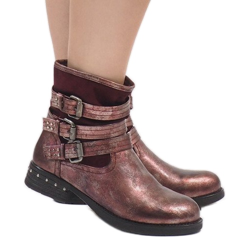 Kayla Shoes Botas con aislamiento granate S109 rojo 1 Kayla Shoes Botas con aislamiento granate S109 rojo 1