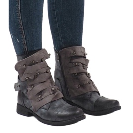 Botas grises con cordones aislantes BL698-KB 1 Botas grises con cordones aislantes BL698-KB 1