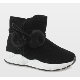 Botas negras en la suela deportiva GF-ZM93 negro 1 Botas negras en la suela deportiva GF-ZM93 negro 1