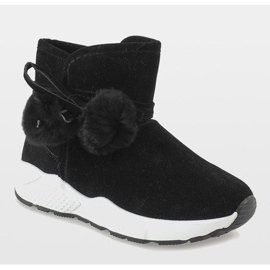 Botas negras en la suela deportiva GF-ZM93 negro 2 Botas negras en la suela deportiva GF-ZM93 negro 2