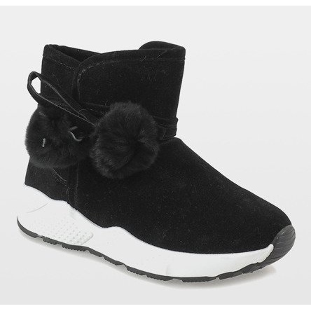 Botas negras en la suela deportiva GF-ZM93 negro 2 Botas negras en la suela deportiva GF-ZM93 negro 2