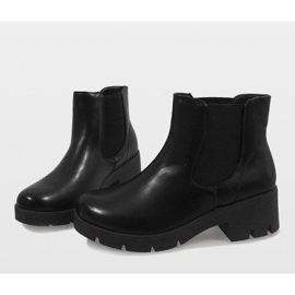 Tacones altos negros aislados 9996-3 4