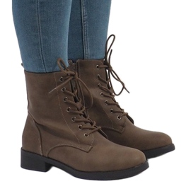 Botas caqui con cordones aislantes W122 2