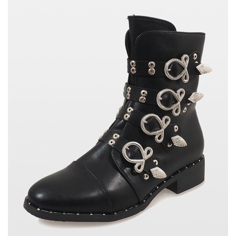 Botas negras con hebillas 7163-PA negro 1