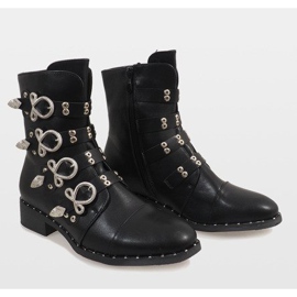 Botas negras con hebillas 7163-PA negro 3