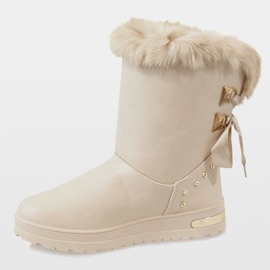 Botas de nieve beige para mujer AN-107 3