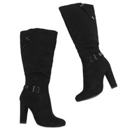 Botas negras en el poste aislado 617-1 negro 2