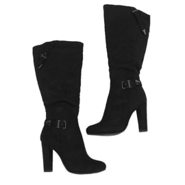 Botas negras en el poste aislado 617-1 negro 4
