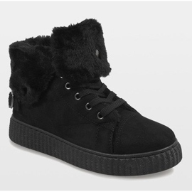 Botas negras aisladas B192-1 negro 1