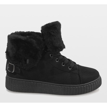 Botas negras aisladas B192-1 negro 2