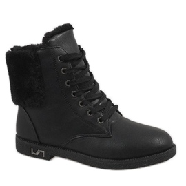 Botas negras aisladas WX-05 negro 1