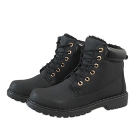 Botas negras aisladas B1819-1 negro 3