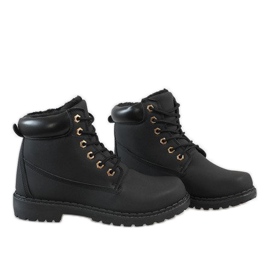 Botas negras aisladas B1819-1 negro 4