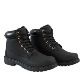 Botas negras aisladas B1819-1 negro 5