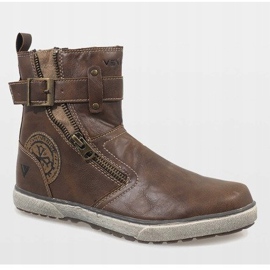 Zapatos sin cordones aislantes marrones 8199 marrón 1