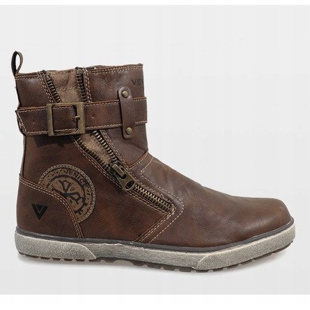 Zapatos sin cordones aislantes marrones 8199 marrón 2