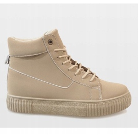 892-PA Creepers con cordones beige 3