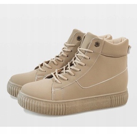 892-PA Creepers con cordones beige 5