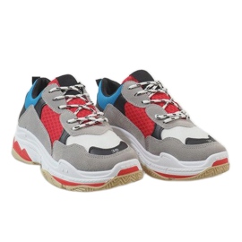 Zapatos deportivos negros de moda D1901-L65 gris multicolor 1 Zapatos deportivos negros de moda D1901-L65 gris multicolor 1