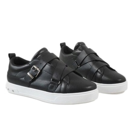 Zapatillas negras con hebilla MB1968 negro 4
