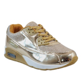 Zapatos deportivos dorados brillantes EL18297-17 1