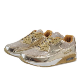 Zapatos deportivos dorados brillantes EL18297-17 3