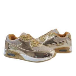 Zapatos deportivos dorados brillantes EL18297-17 4