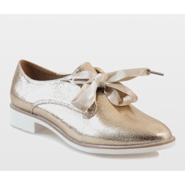 Zapatos dorados con cordones L7100 2 Zapatos dorados con cordones L7100 2